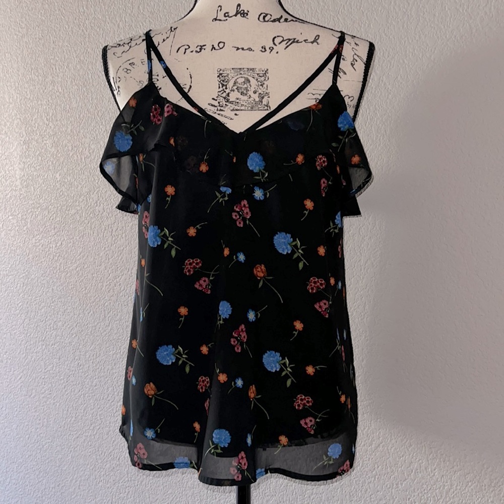 Cute Sleeveless Blouse Sz M